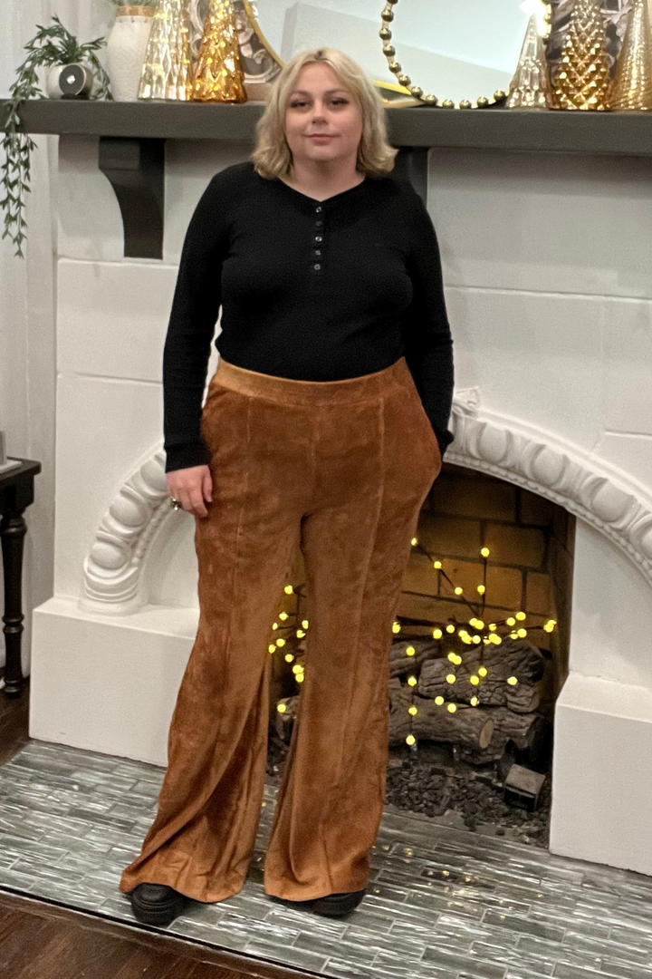 Eliza Ribbed Flare Pants