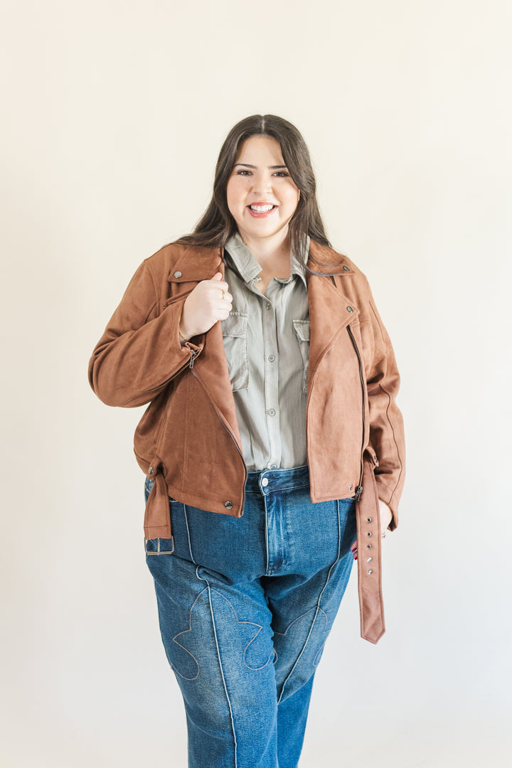 Faith High Waisted Judy Blue Straight Jeans with Western Seam Detail in Dark Wash