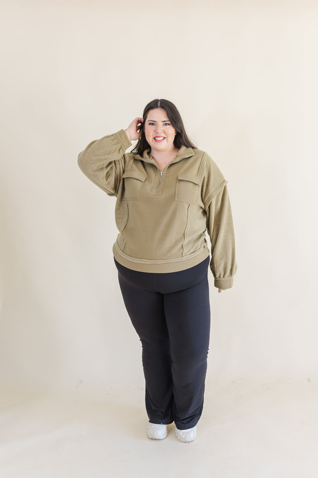 Molly Henley Quarter-Zip Pullover