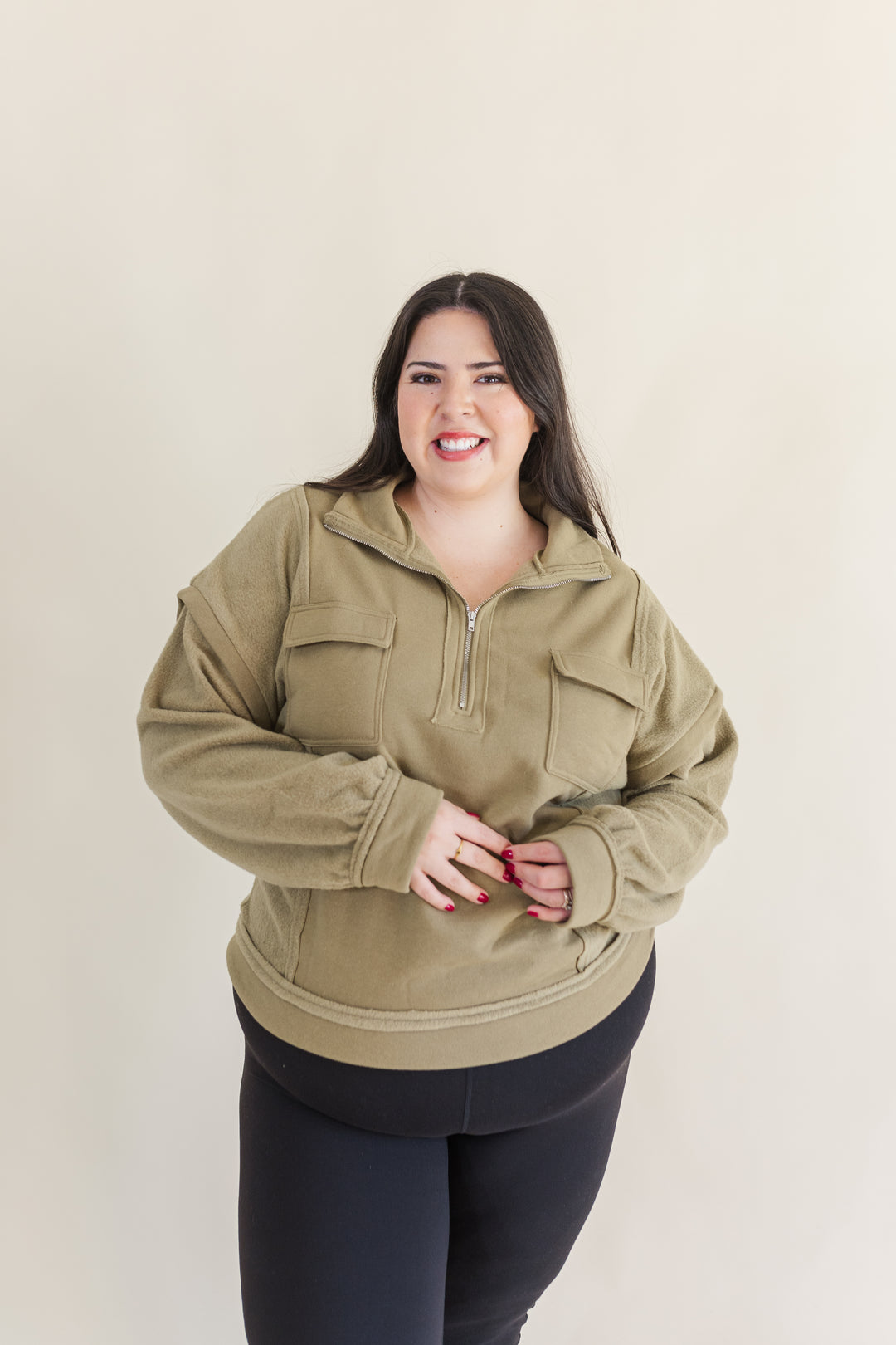 Molly Henley Quarter-Zip Pullover