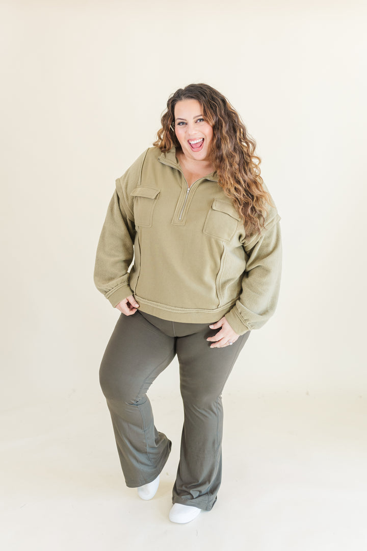 Molly Henley Quarter-Zip Pullover