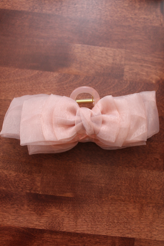 Arabella Tulle Bow Claw Clip